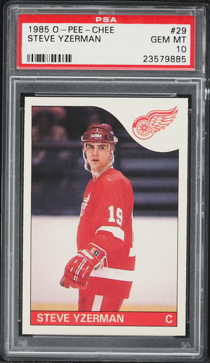 1985 O-Pee-Chee Hockey Steve Yzerman #29 PSA 10 GEM MINT