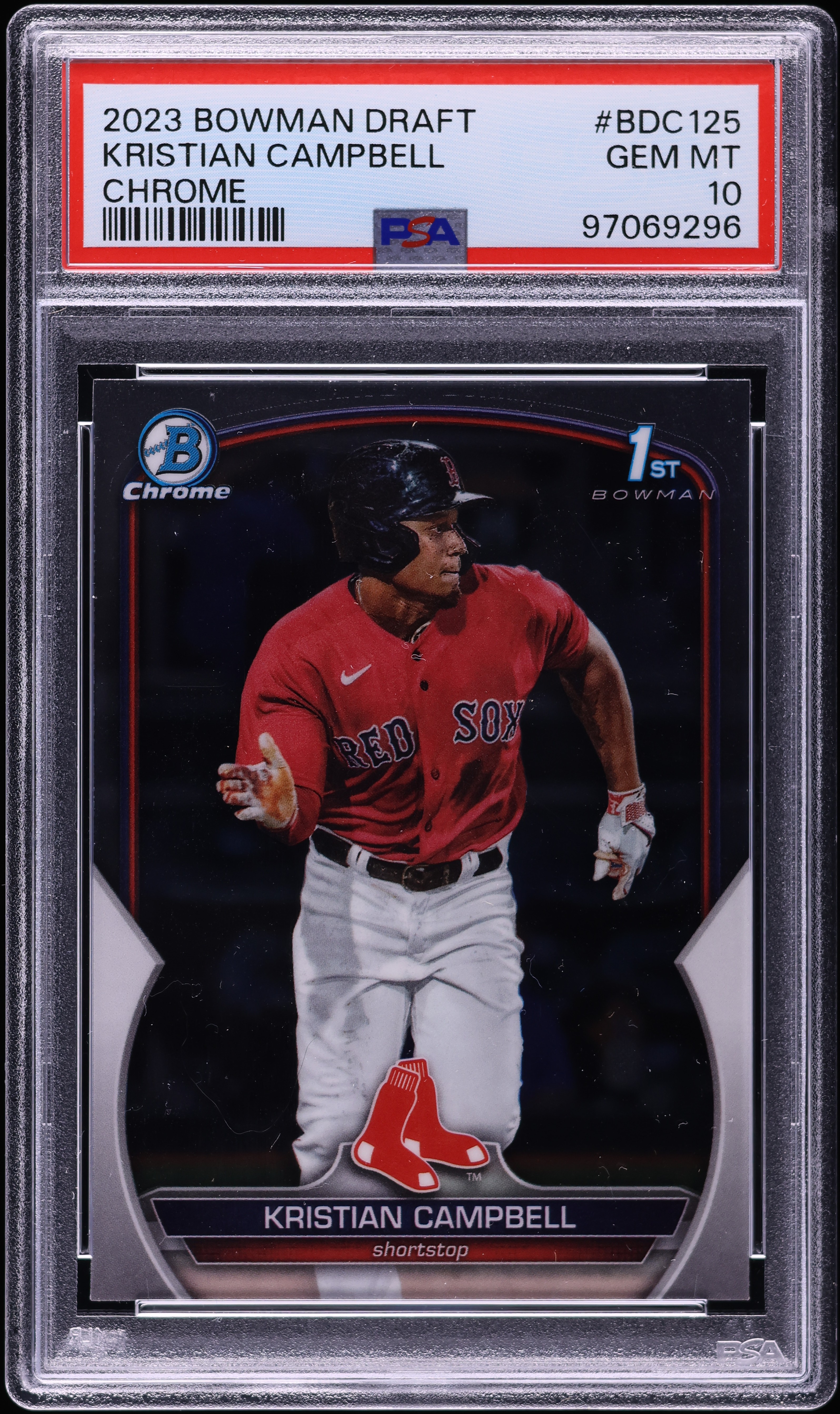 2023 Bowman Chrome Draft Kristian Campbell PROSPECT #BDC125 PSA 10 GEM MINT