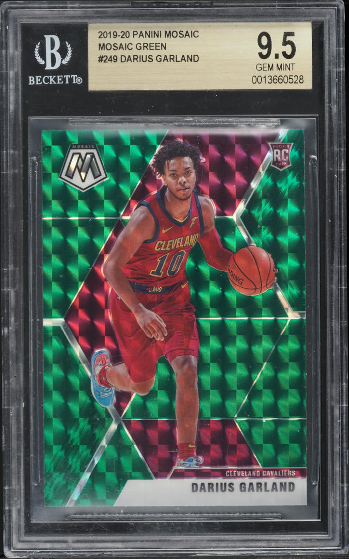 2019 Panini Mosaic Green Darius Garland ROOKIE #249 BGS 9.5 GEM MINT