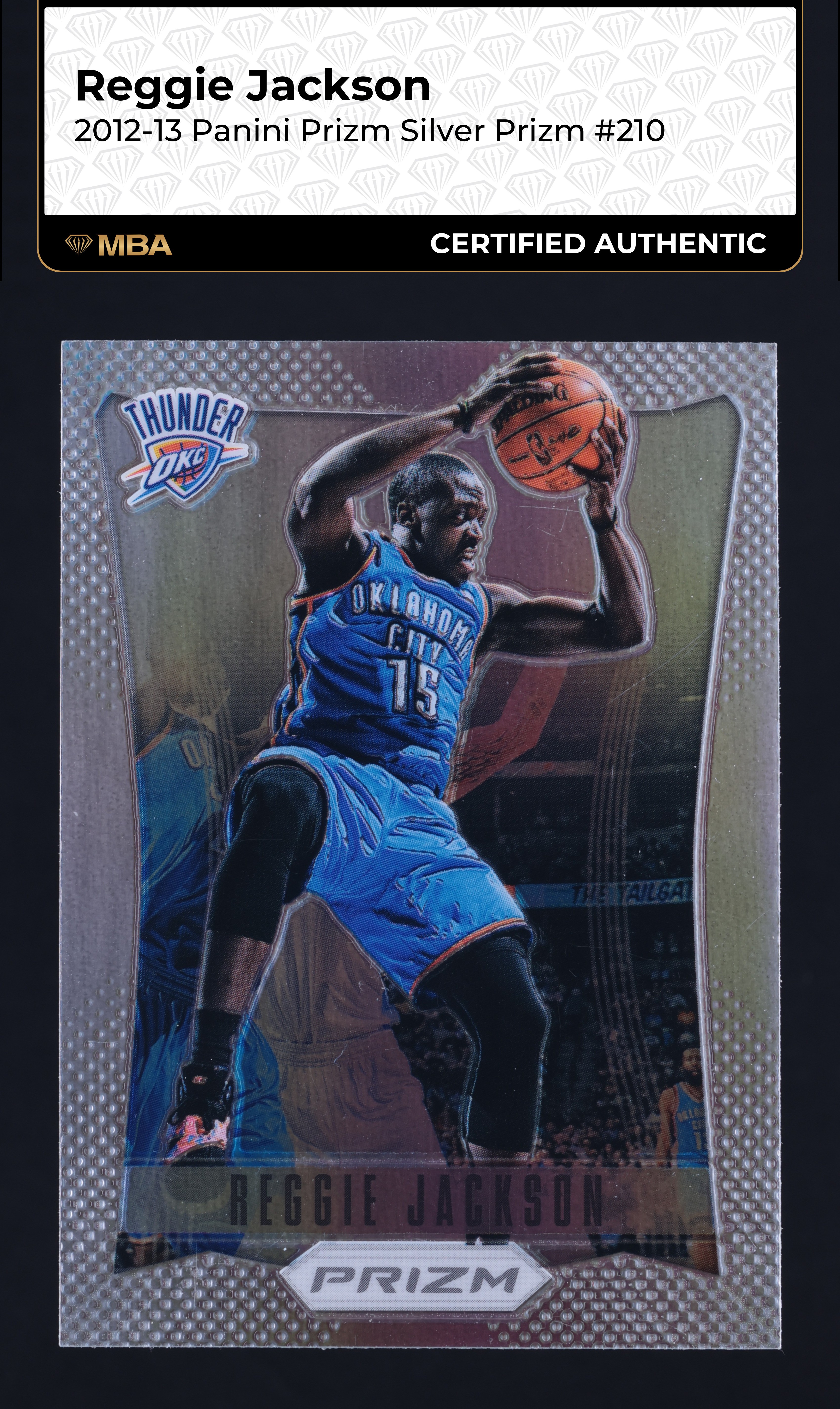 2012 Panini Prizm Silver Reggie Jackson ROOKIE #210 MBA AUTH
