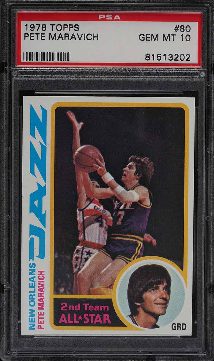 1978 Topps Basketball Pete Maravich #80 PSA 10 GEM MINT