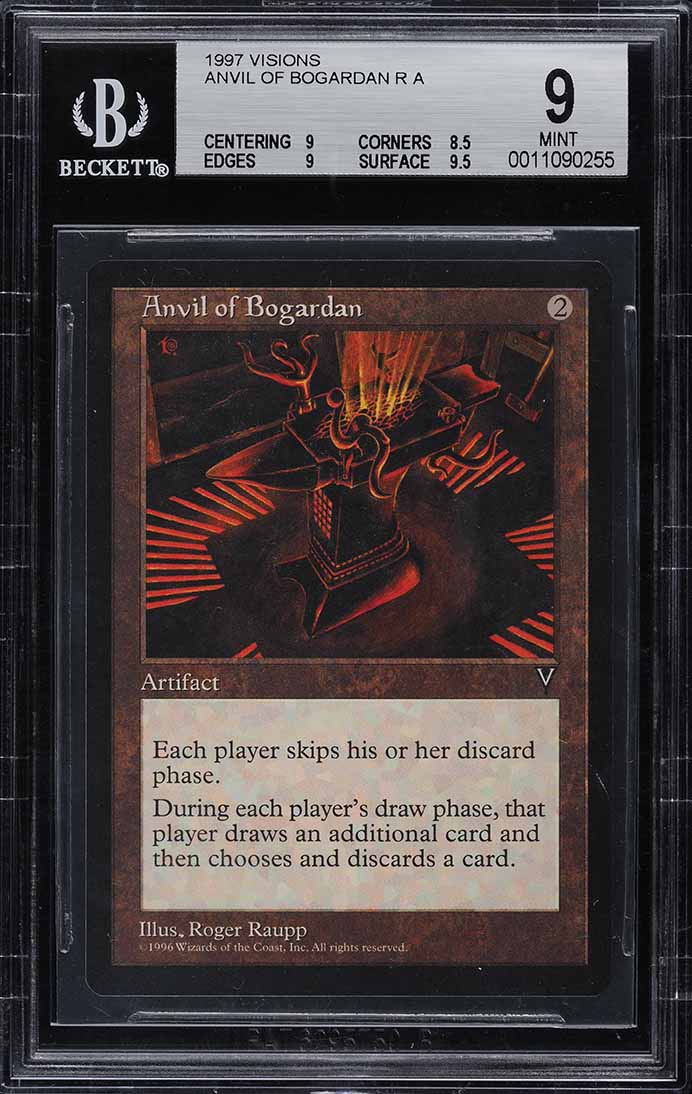 1997 Magic The Gathering MTG Visions Anvil Of Bogardan R A BGS 9 MINT