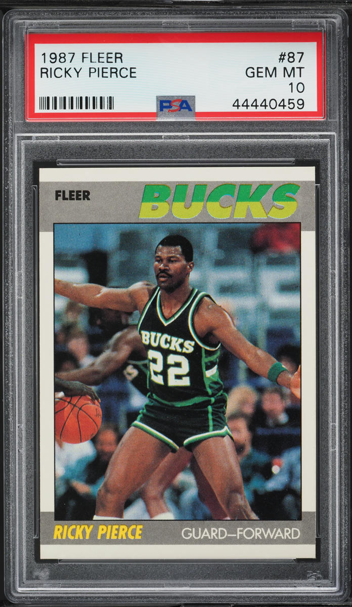1987 Fleer Basketball Ricky Pierce #87 PSA 10 GEM MINT