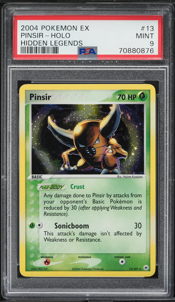 2004 Pokemon EX Hidden Legends Holo Pinsir #13 PSA 9 MINT