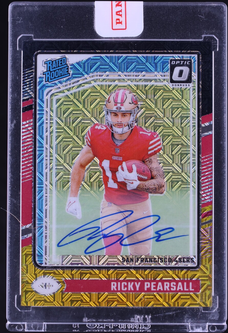 2024 Donruss Optic Black Gold Prizm Ricky Pearsall ROOKIE AUTO /60 #284