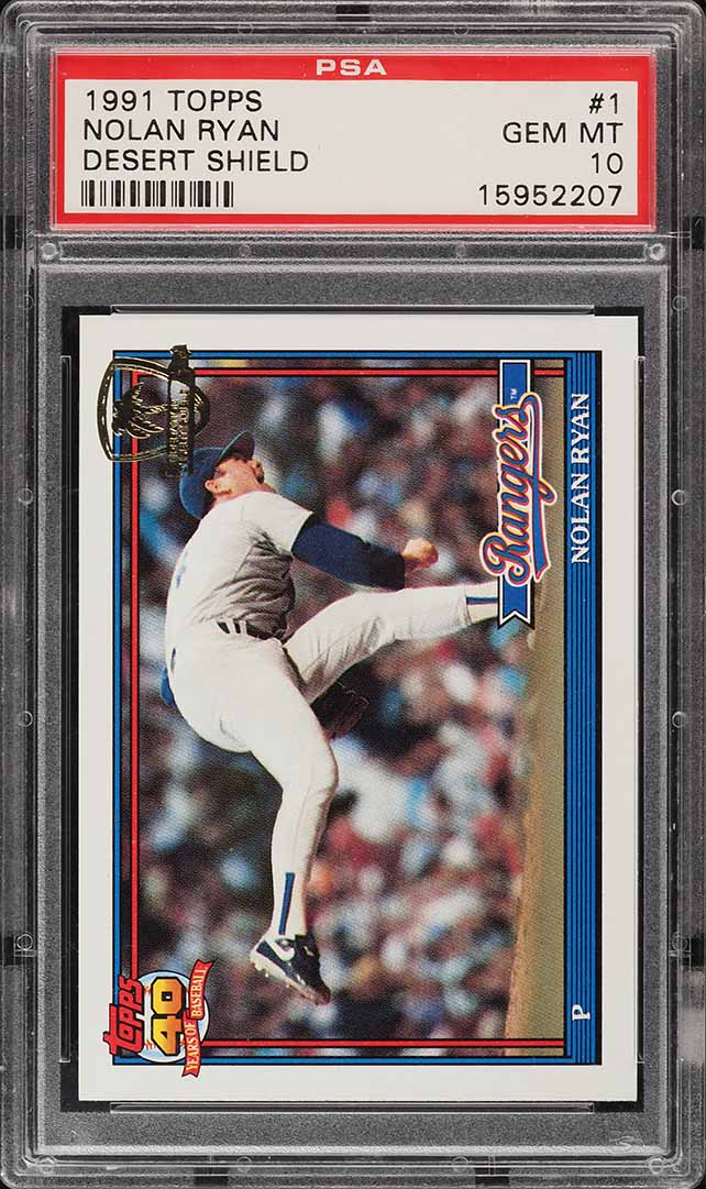 1991 Topps Desert Shield Nolan Ryan #1 PSA 10 GEM MINT