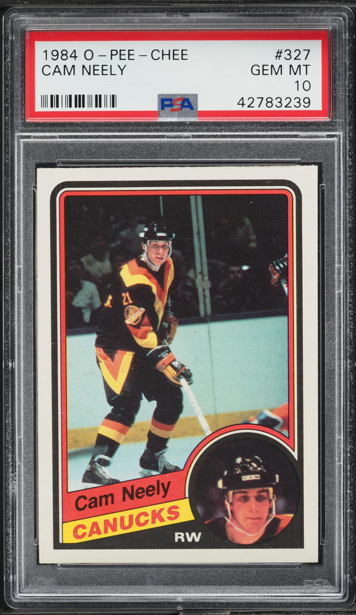 1984 O-Pee-Chee Hockey Cam Neely ROOKIE #327 PSA 10 GEM MINT