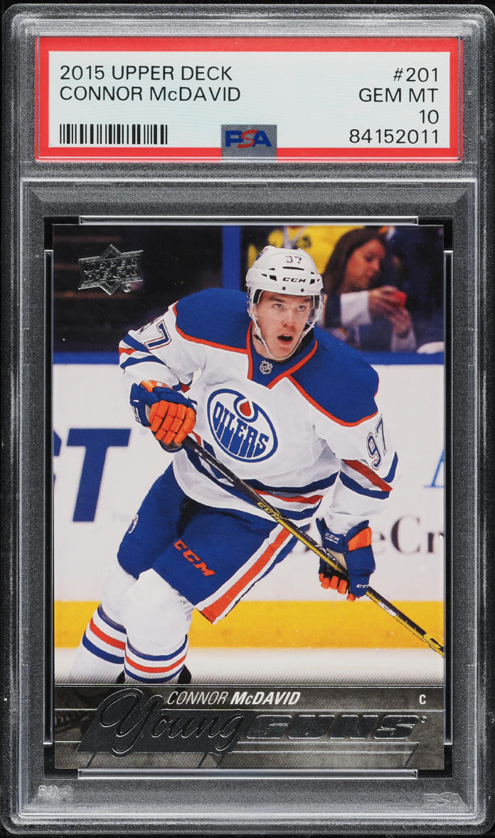 2015 Upper Deck Young Guns Connor McDavid ROOKIE #201 PSA 10 GEM MINT