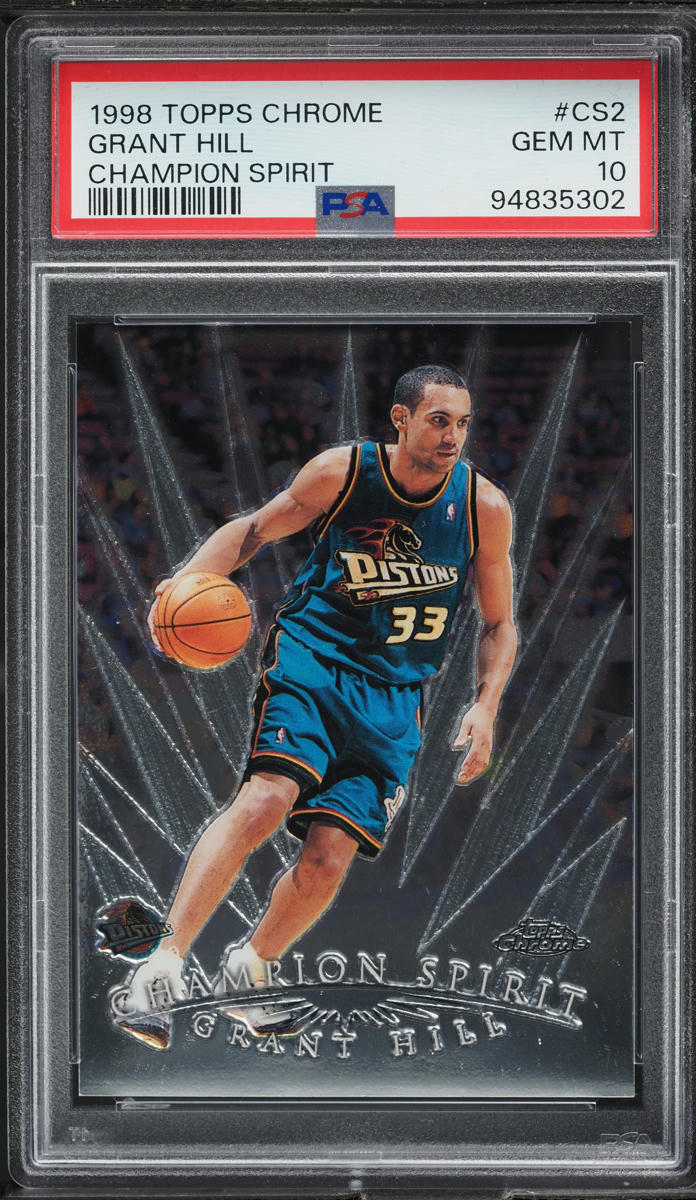 1998 Topps Chrome Champion Spirit Grant Hill #CS2 PSA 10 GEM MINT