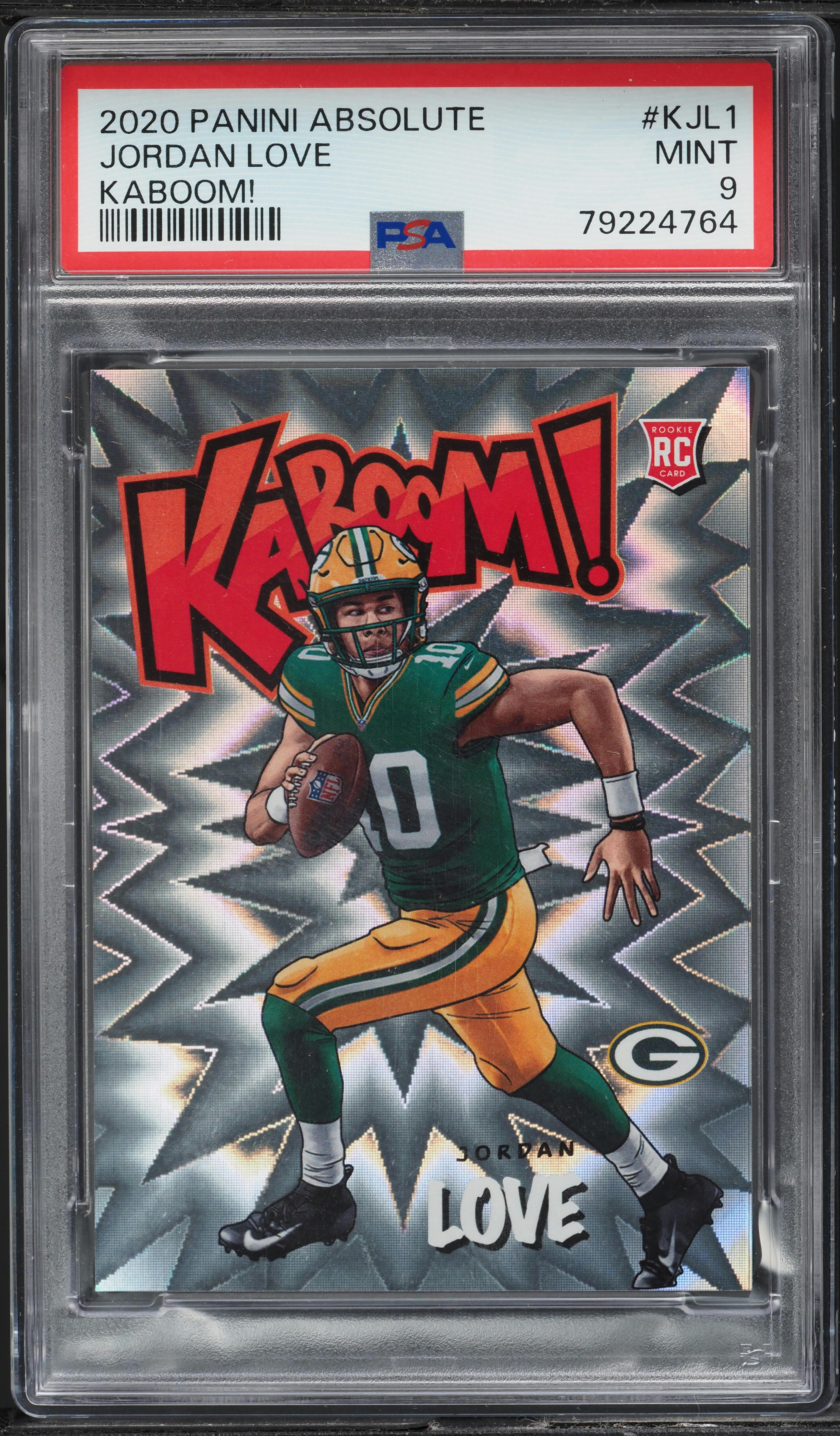 2020 Absolute Kaboom! Jordan Love ROOKIE #K-JL1 PSA 9 MINT