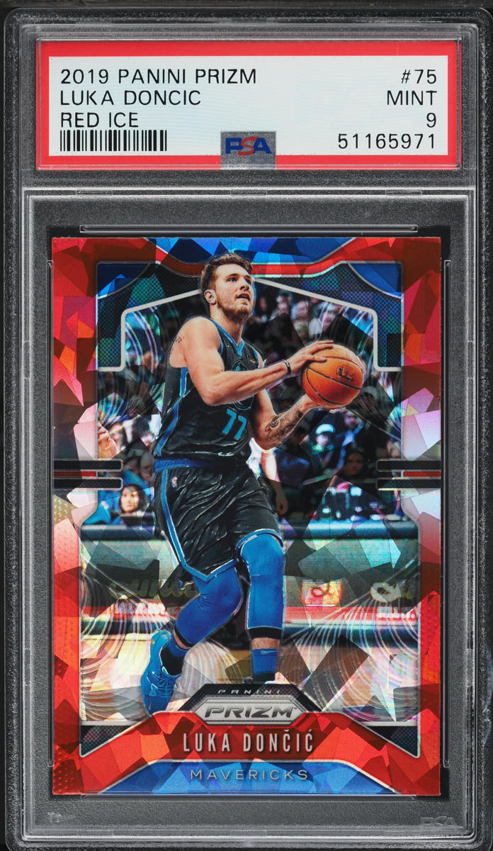 2019 Panini Prizm Red Ice Luka Doncic #75 PSA 9 MINT