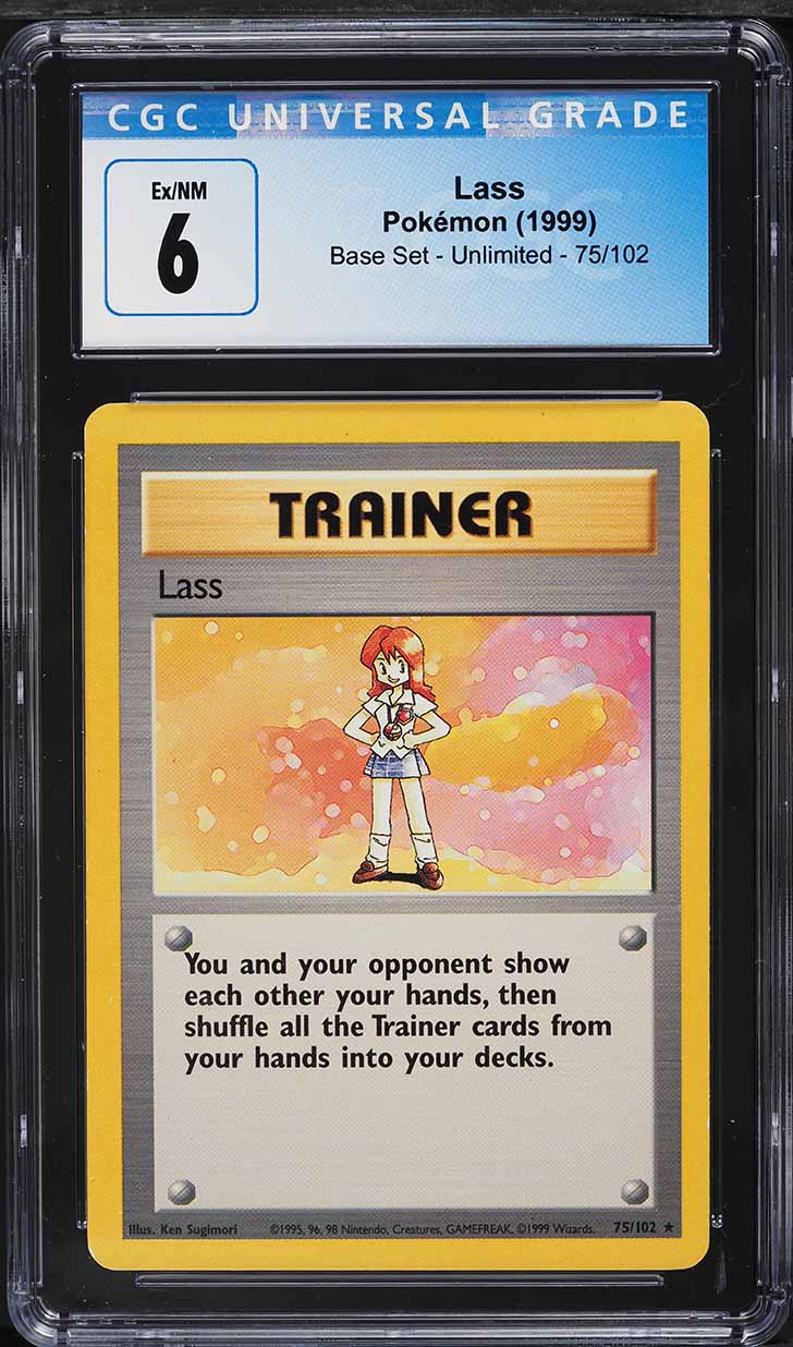 1999 Pokemon Base Set Lass #75 CGC 6 EXMT