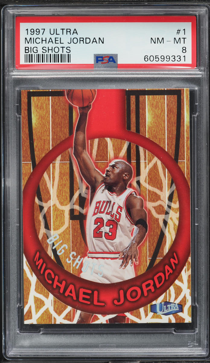 1997 Ultra Big Shots Michael Jordan #1 PSA 8 NM-MT