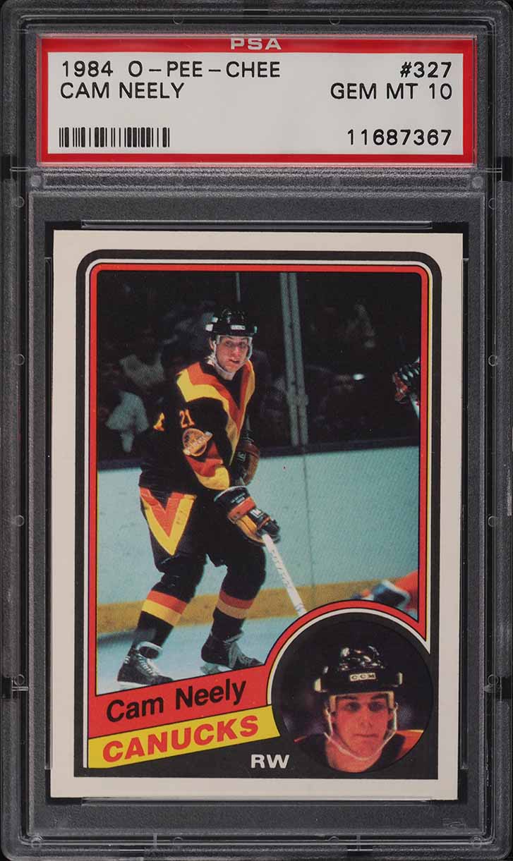 1984 O-Pee-Chee Hockey Cam Neely ROOKIE #327 PSA 10 GEM MINT