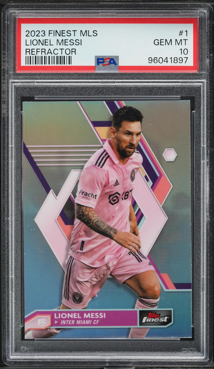 2023 Finest MLS Refractor Lionel Messi #1 PSA 10 GEM MINT