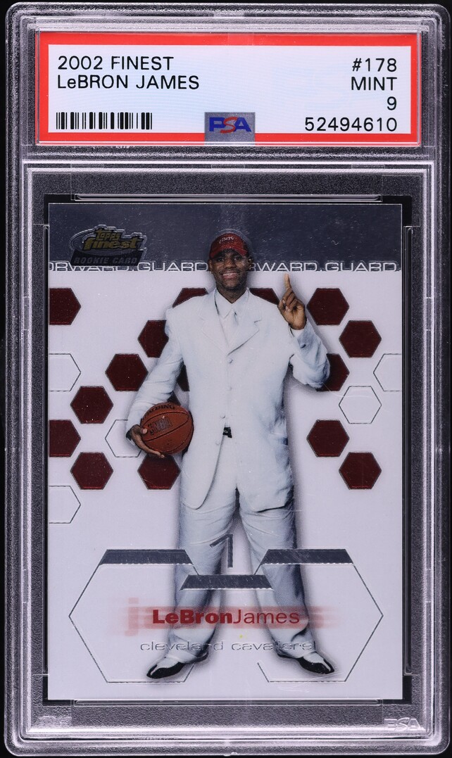 LeBron James 2002 Topps Finest #178 Base Price Guide - Sports Card