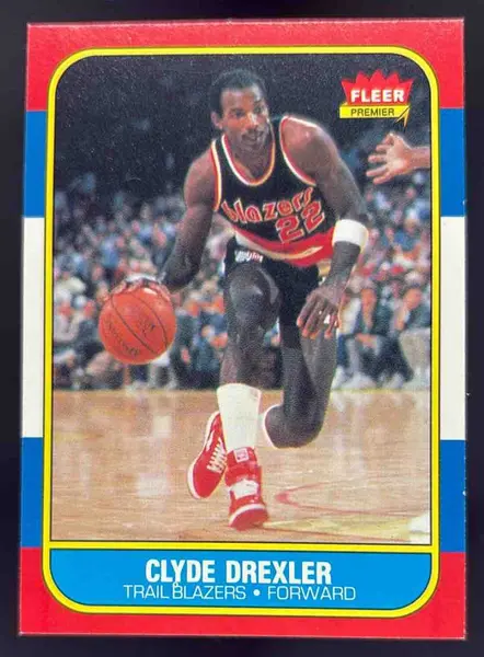 1986-87 Fleer #26 Clyde Drexler RC