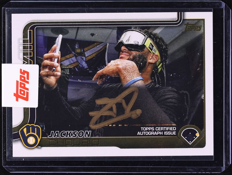 Jackson Chourio 2025 Topps Update #376 Real One Golden Mirror 