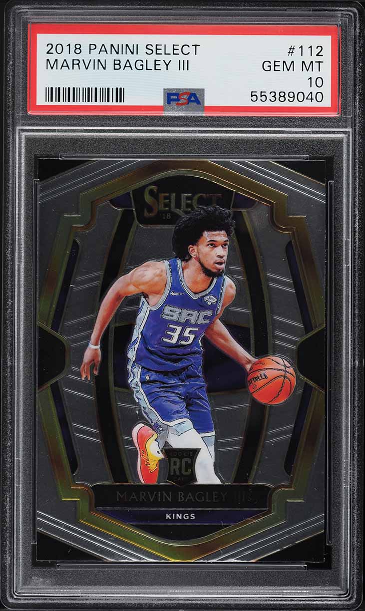 2018 Select Premier Level Marvin Bagley III ROOKIE #112 PSA 10 GEM MINT