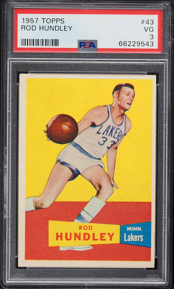 1957 Topps Basketball Rod Hundley #43 PSA 3 VG