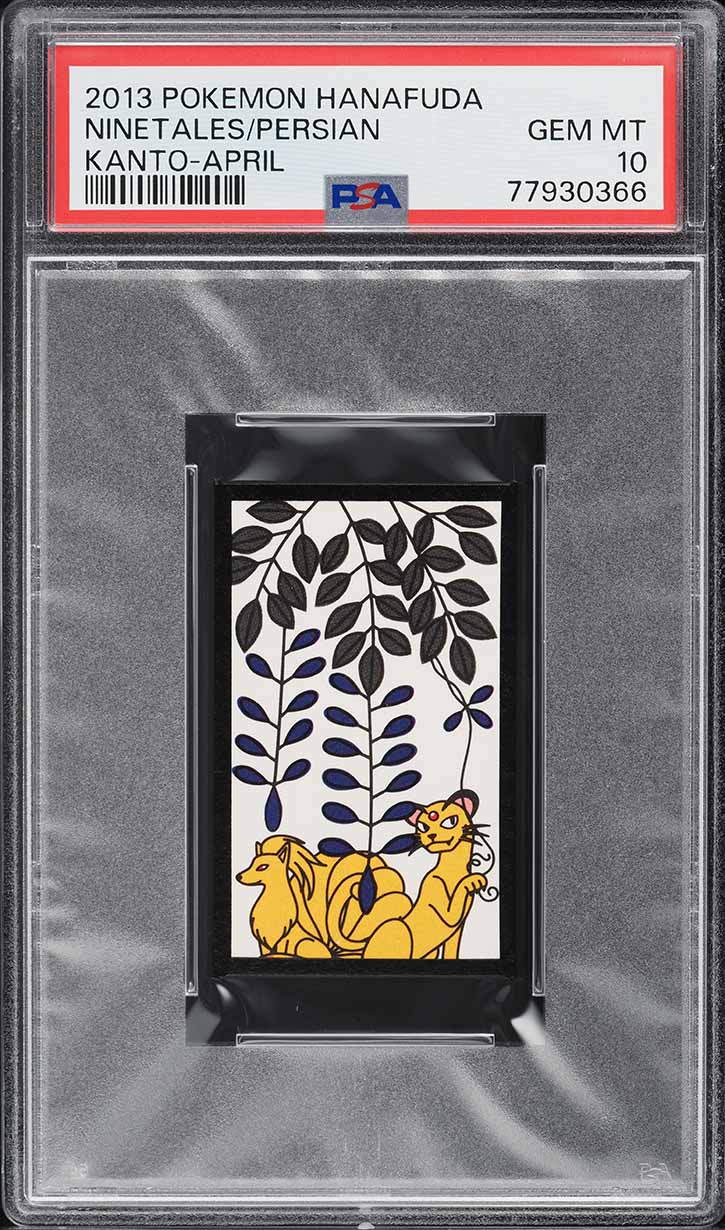 2013 Pokemon Hanafuda Kanto April Ninetales Persian PSA 10 GEM MINT