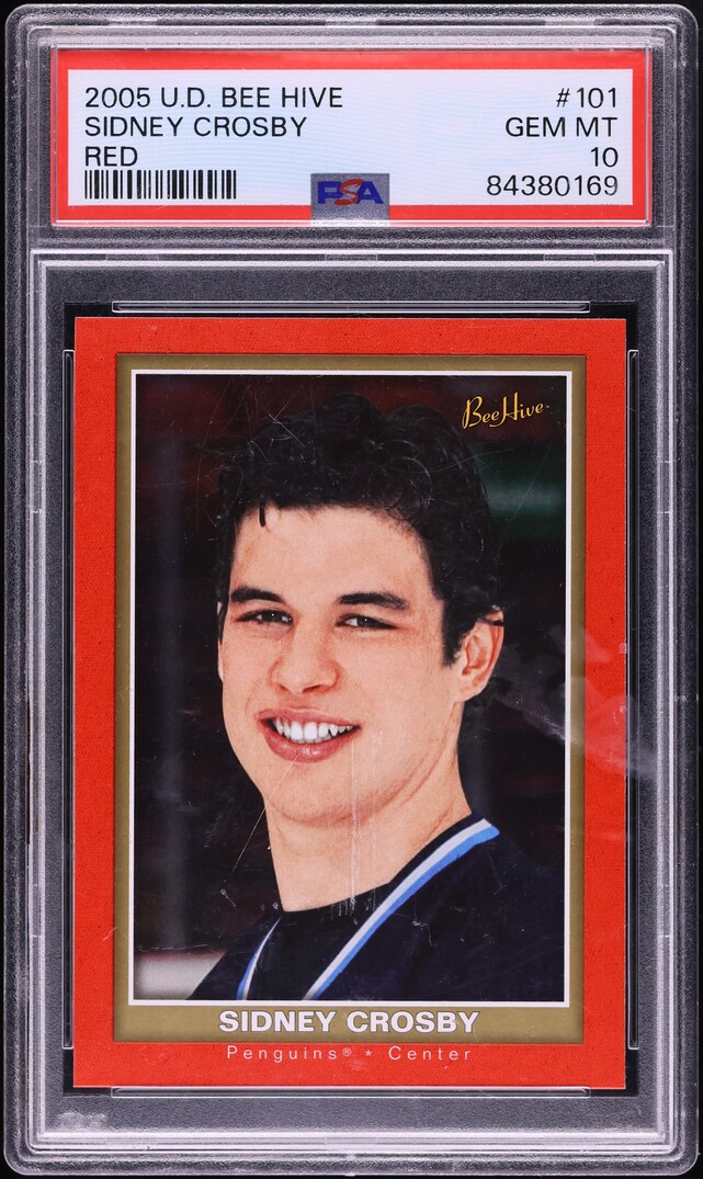 2005 Upper Deck Bee Hive Red Sidney Crosby ROOKIE #101 PSA 10 GEM MINT