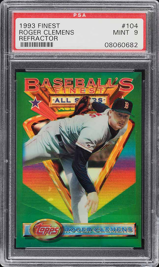 1993 Finest Refractor Roger Clemens #104 PSA 9 MINT