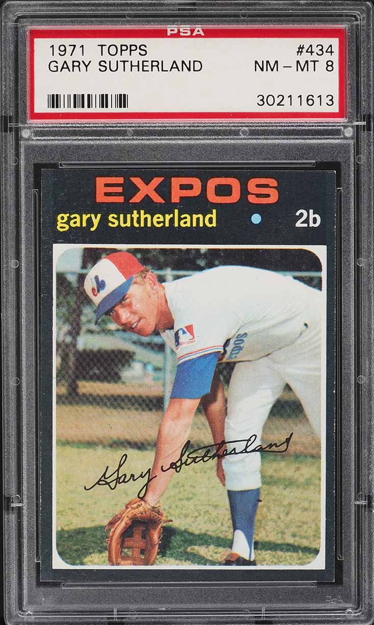 1971 Topps Gary Sutherland #434 PSA 8 NM-MT