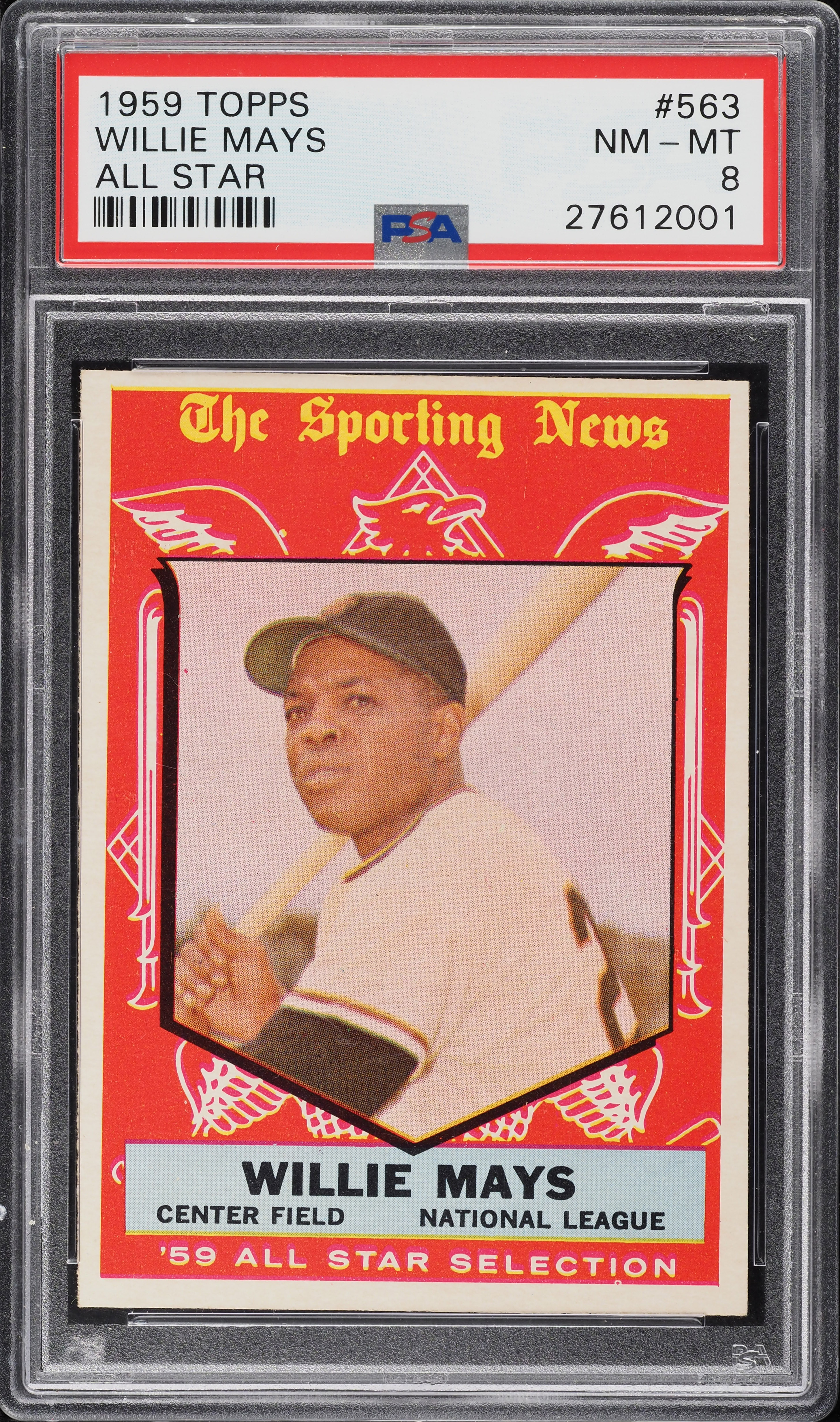 1959 Topps Willie Mays ALL-STAR #563 PSA 8 NM-MT