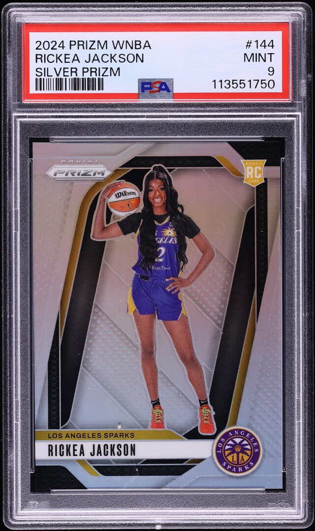 2024 Panini Prizm WNBA Silver Rickea Jackson ROOKIE #144 PSA 9 MINT