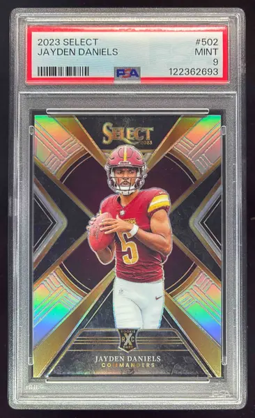 2023 Panini Select #502 Jayden Daniels XRC PSA 9