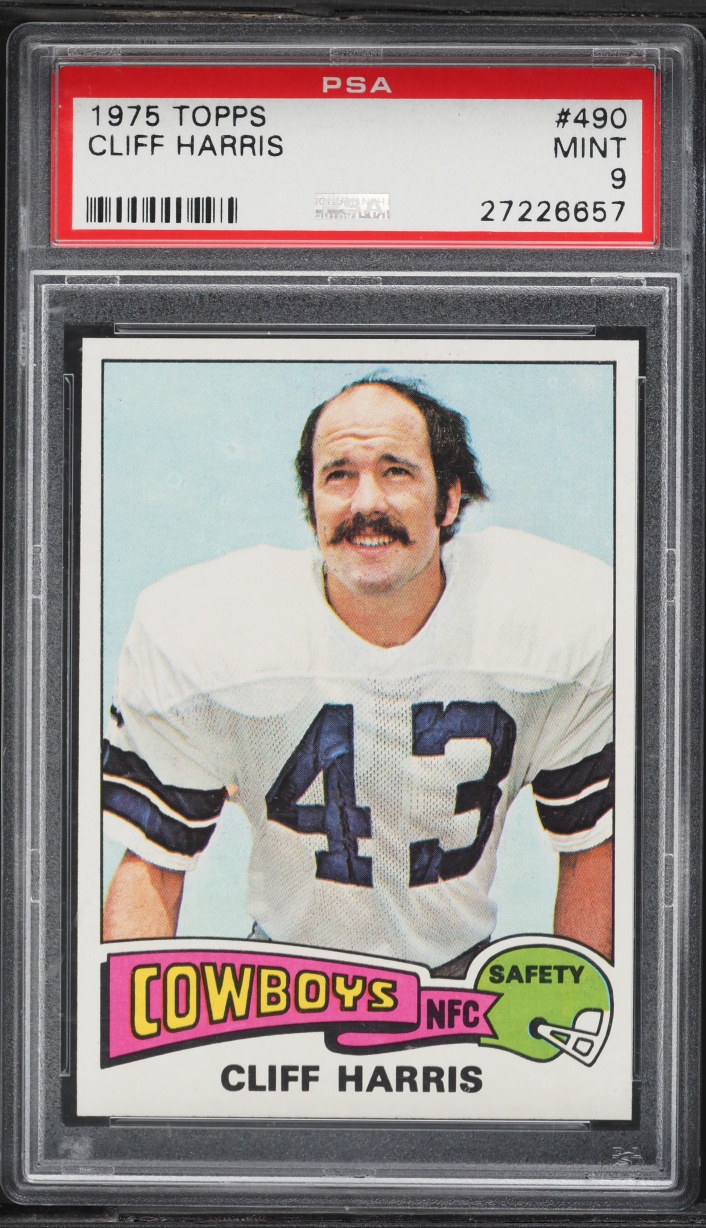 1975 Topps Football Cliff Harris ROOKIE #490 PSA 9 MINT