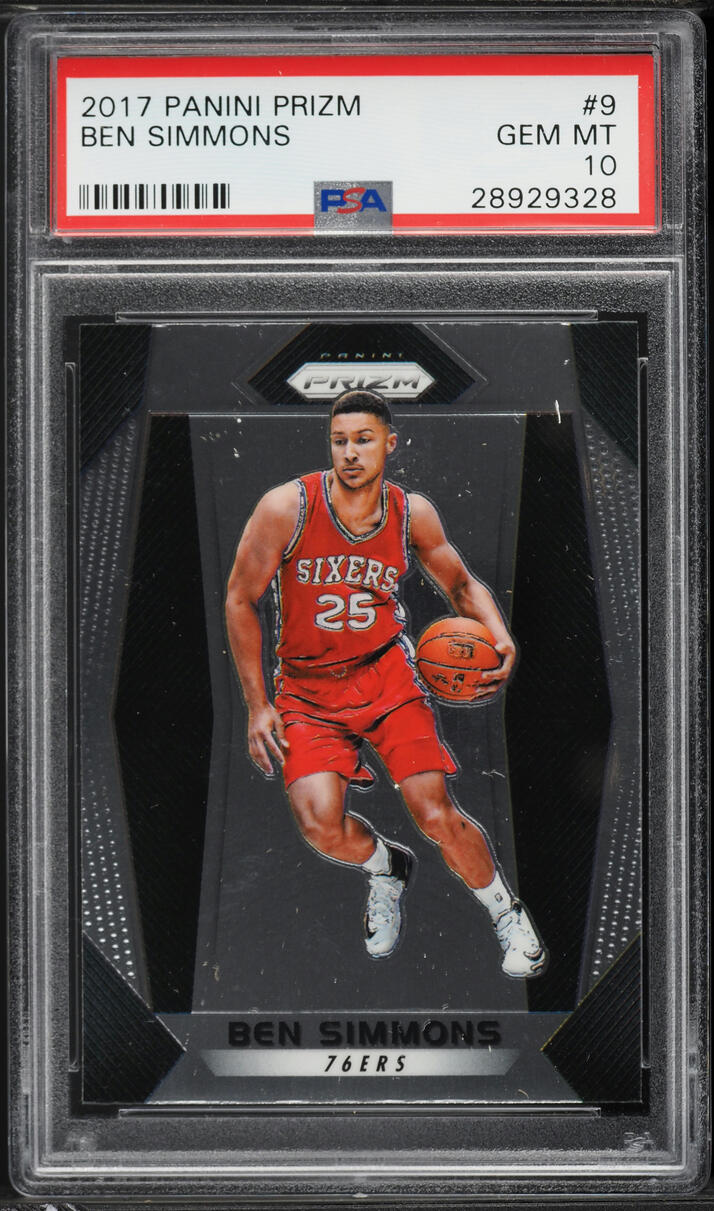 2017 Panini Prizm Ben Simmons #9 PSA 10 GEM MINT