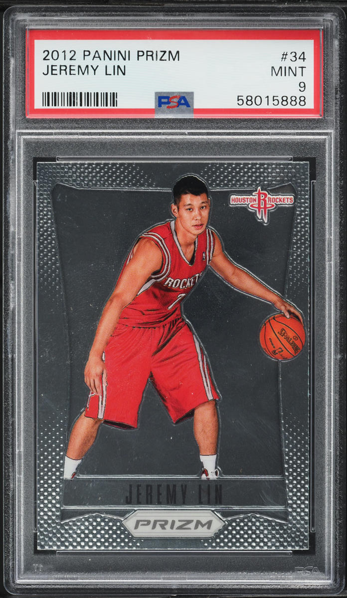 2012 Panini Prizm Jeremy Lin #34 PSA 9 MINT