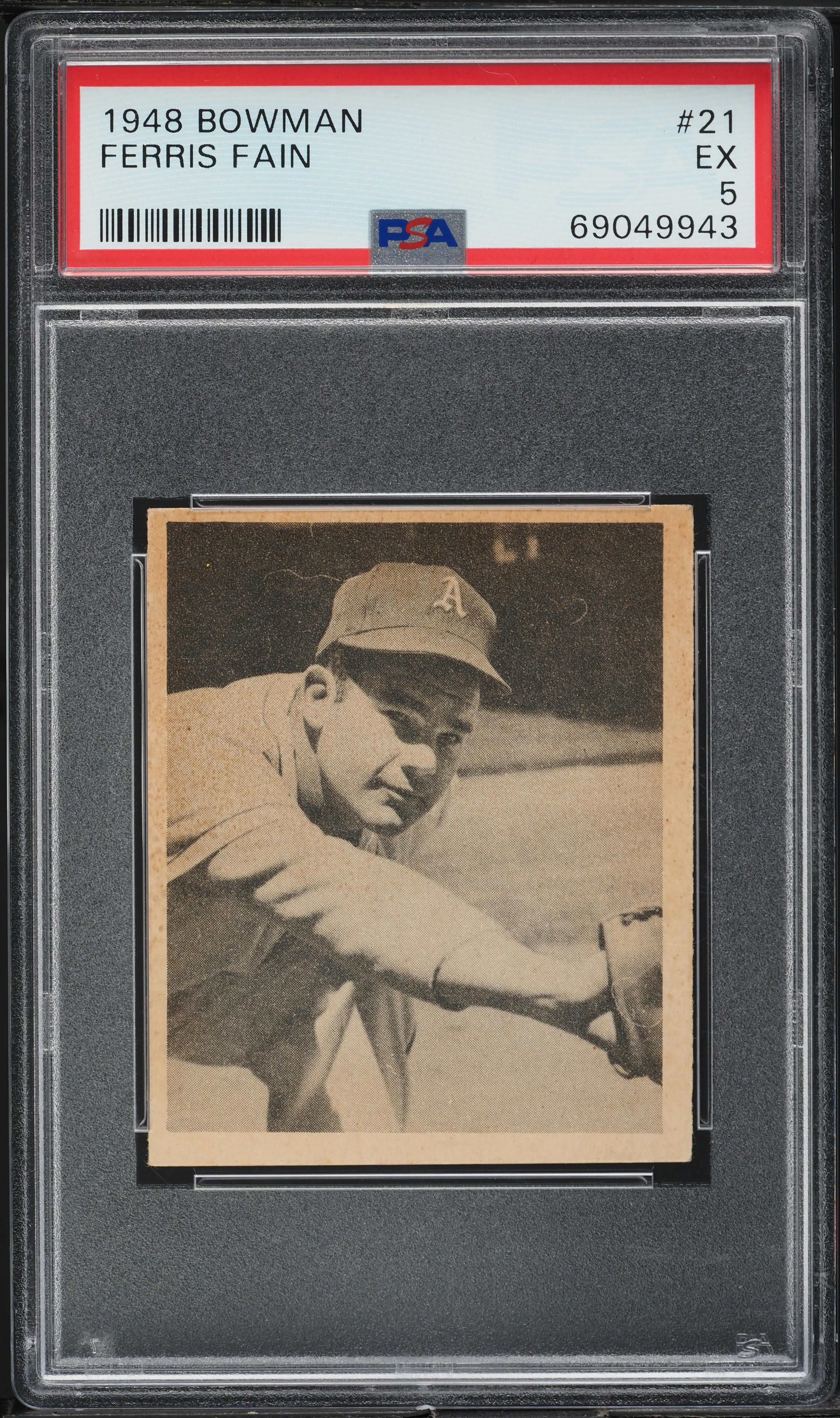 1948 Bowman Ferris Fain ROOKIE #21 PSA 5 EX