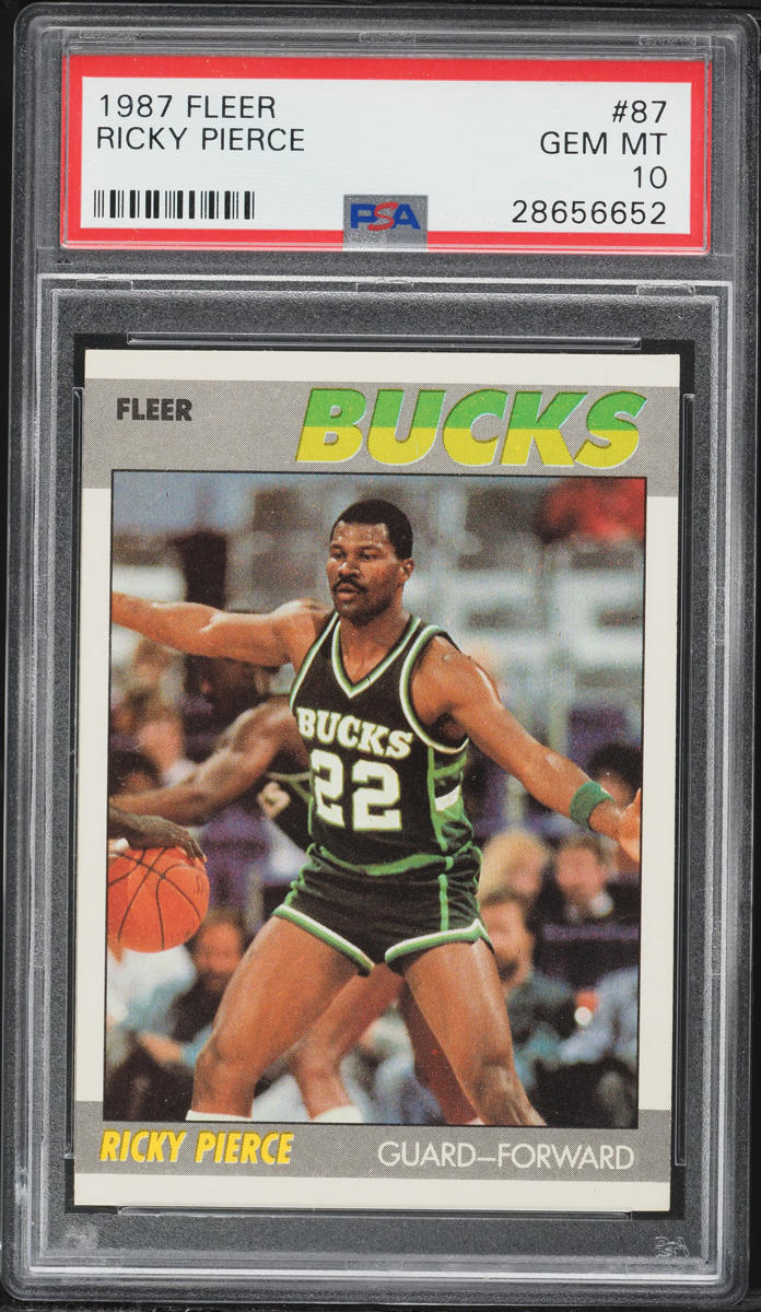 1987 Fleer Basketball Ricky Pierce #87 PSA 10 GEM MINT