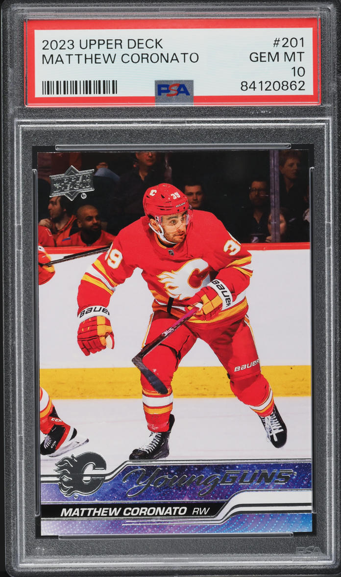 2023 Upper Deck Young Guns Matthew Coronato ROOKIE #201 PSA 10 GEM MINT
