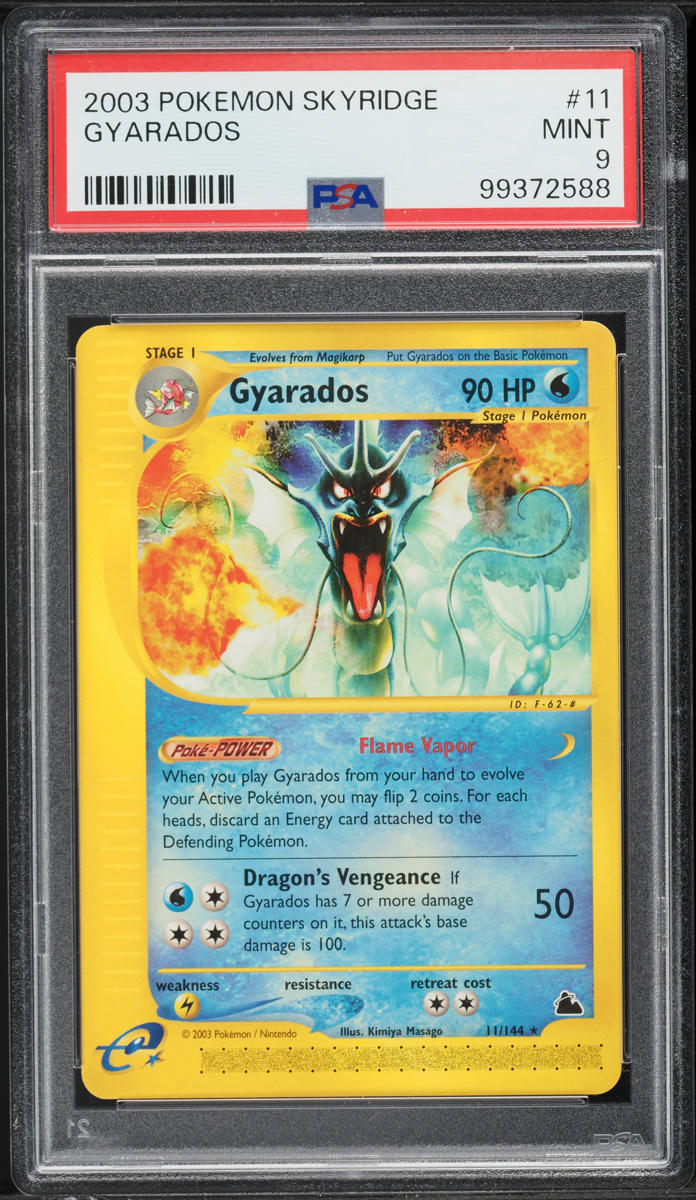 2003 Pokemon Skyridge Gyarados #11 PSA 9 MINT