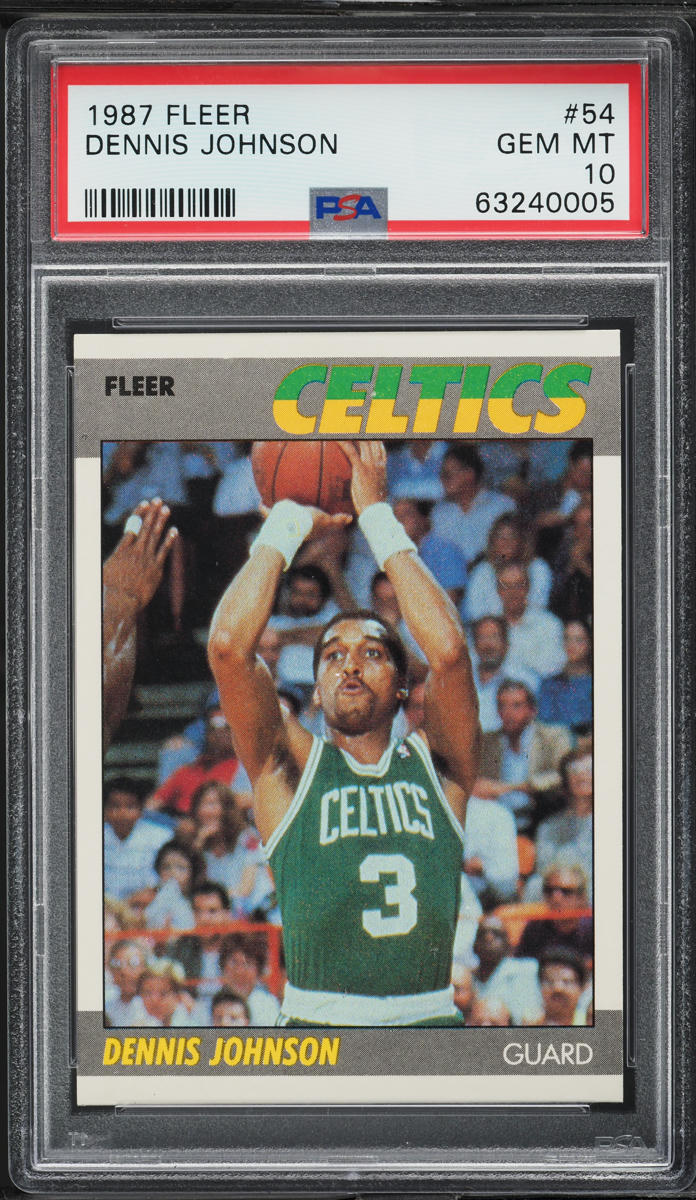 1987 Fleer Basketball Dennis Johnson #54 PSA 10 GEM MINT