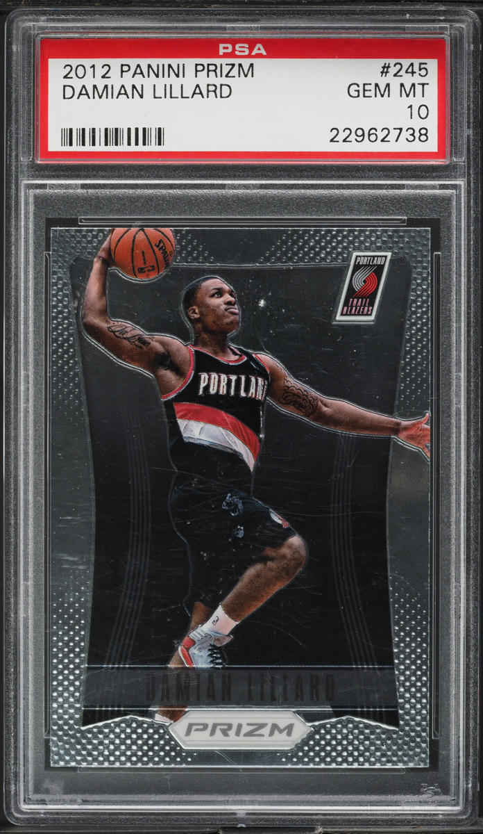 2012 Panini Prizm Damian Lillard ROOKIE #245 PSA 10 GEM MINT