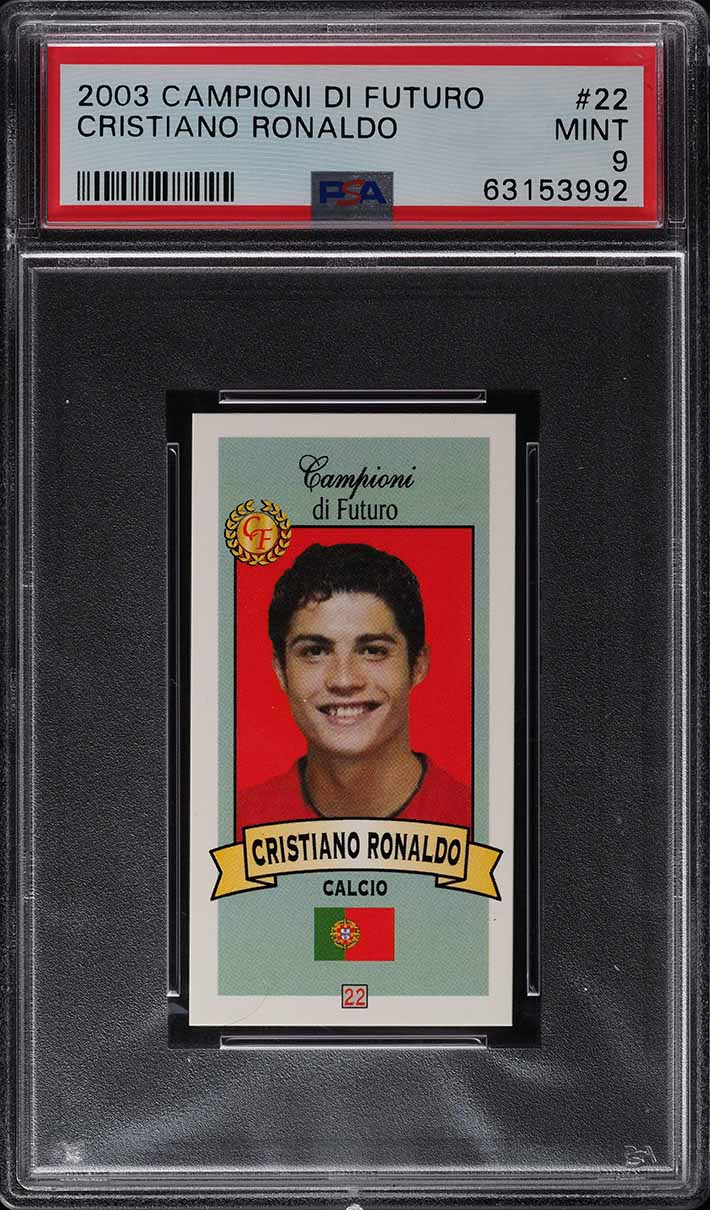 2003 Campioni Di Futuro Cristiano Ronaldo ROOKIE RC #22 PSA 9 MINT