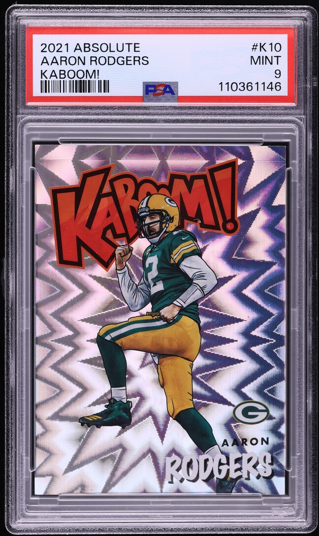 2021 Absolute Kaboom! Aaron Rodgers #K10 PSA 9 MINT