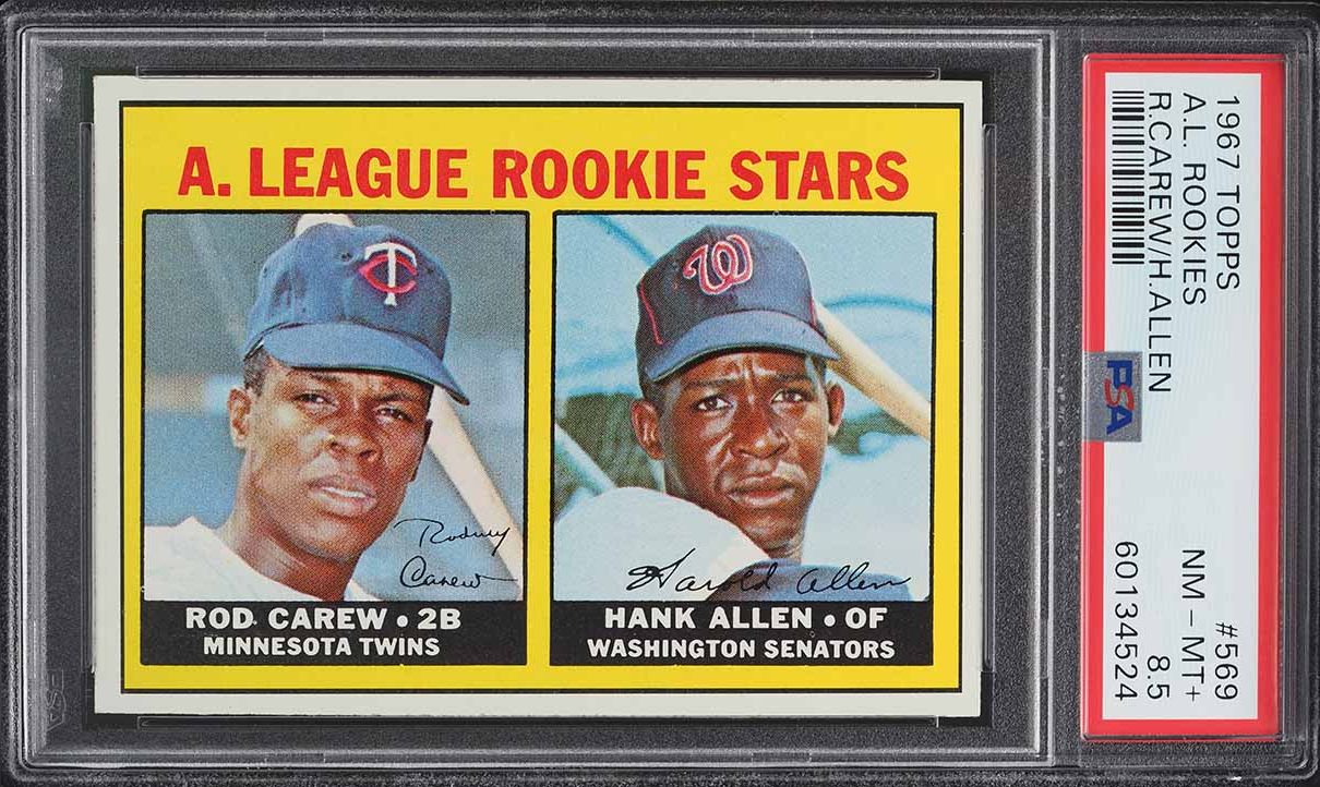 1967 Topps Rod Carew ROOKIE #569 PSA 8.5 NM-MT+