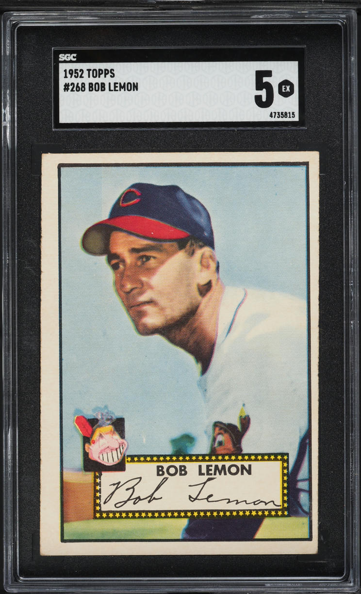 1952 Topps Bob Lemon #268 SGC 5 EX