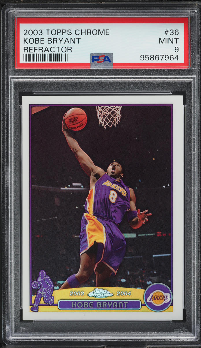 Kobe Bryant 2003 Topps Chrome #36 Refractor Price Guide - Sports
