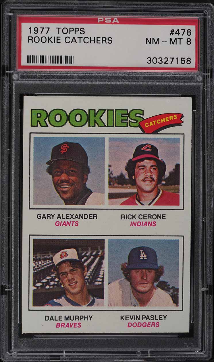 1977 Topps Dale Murphy ROOKIE #476 PSA 8 NM-MT