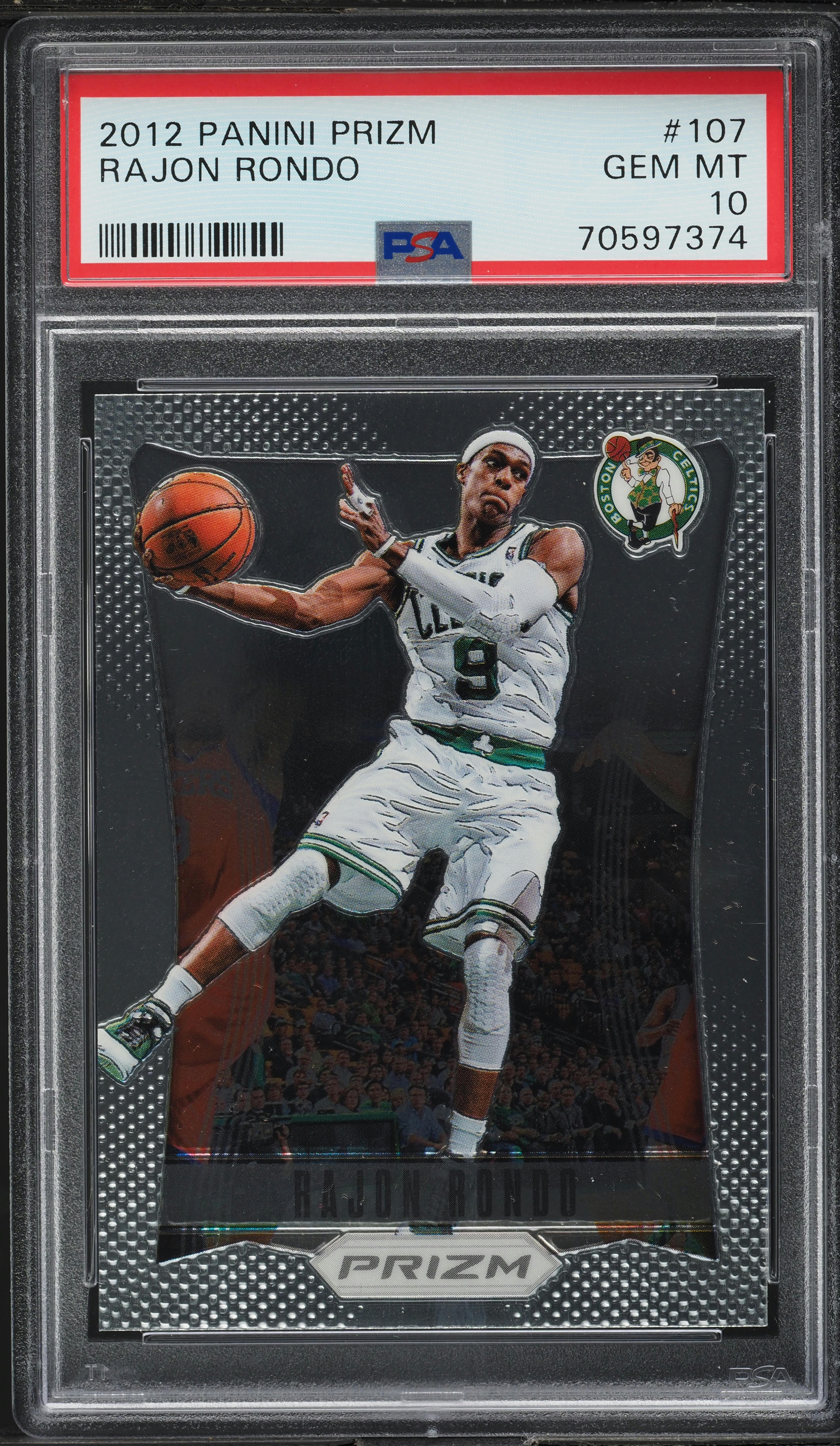 2012 Panini Prizm Rajon Rondo #107 PSA 10 GEM MINT