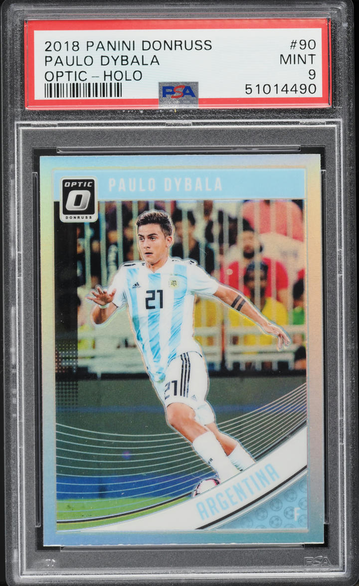 2018 Donruss Optic Holo Paulo Dybala #90 PSA 9 MINT