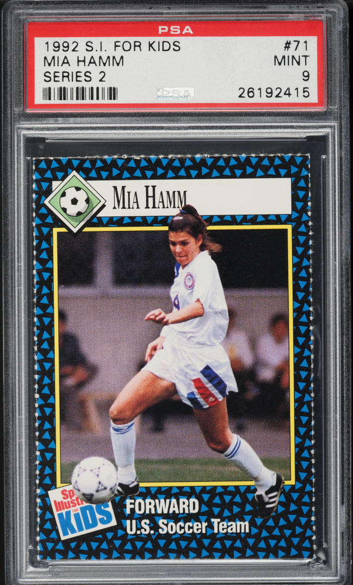 1992 Sports Illustrated For Kids Series 2 Mia Hamm ROOKIE #71 PSA 9 MINT