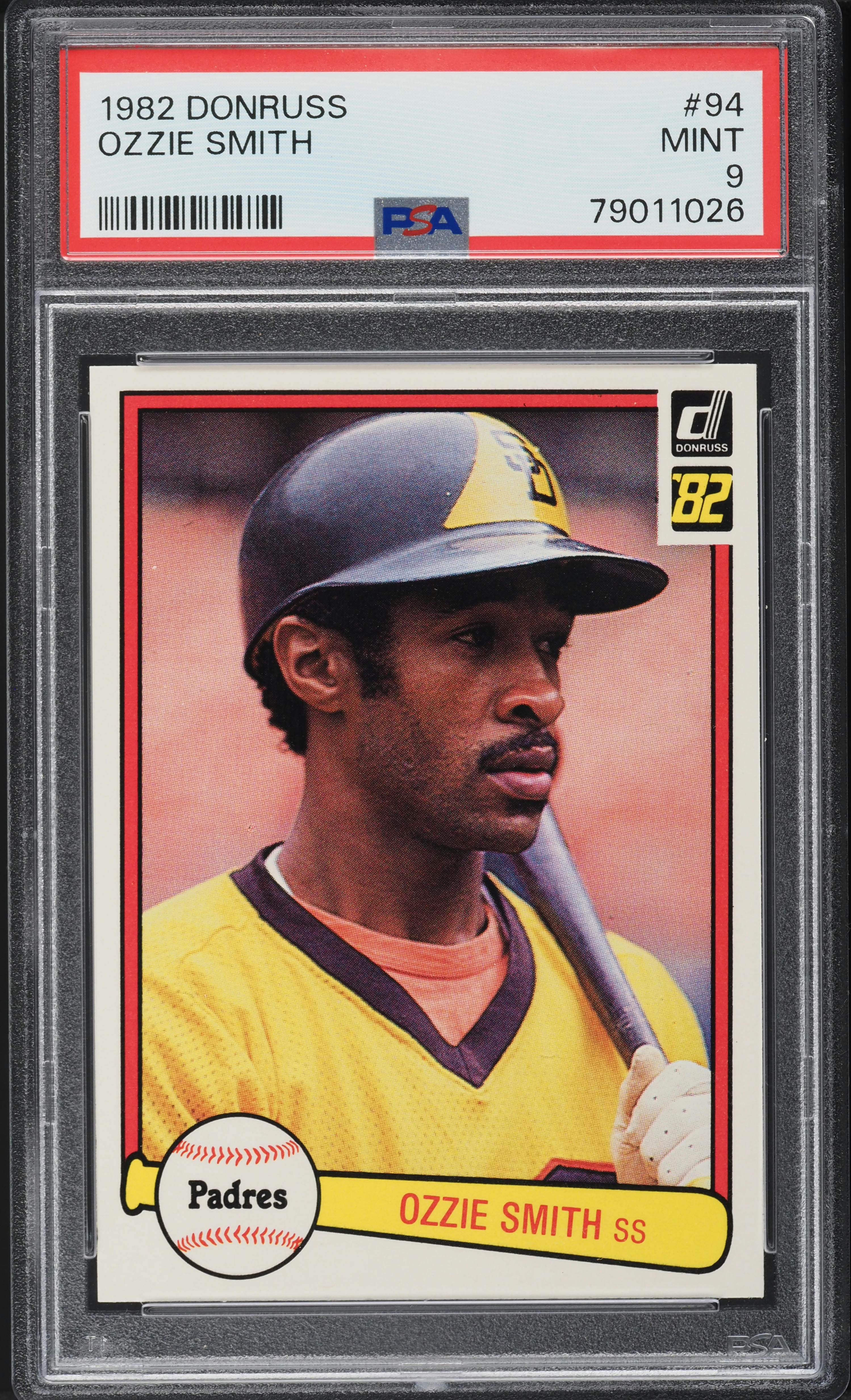1982 Donruss Ozzie Smith #94 PSA 9 MINT